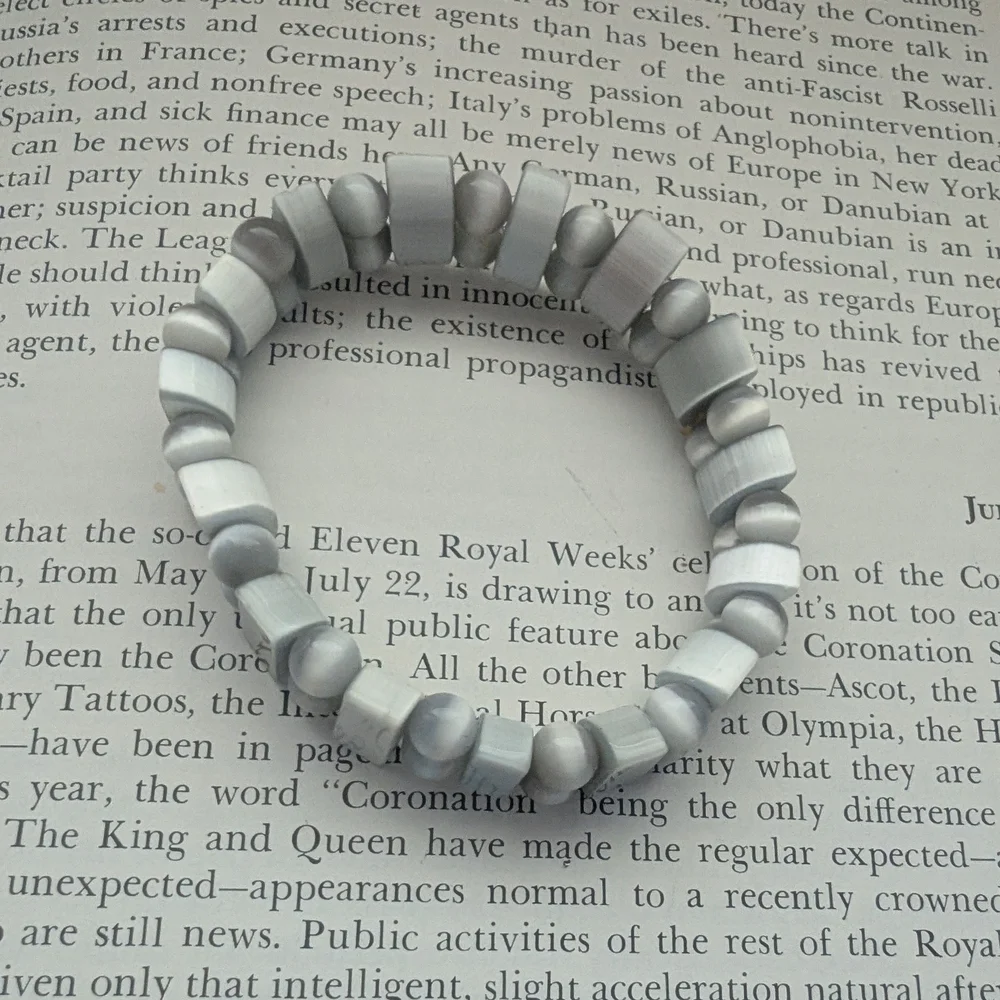Gray Crystal Stretch Bracelet - Picture 8 of 8